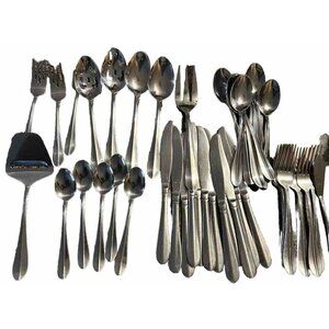 Cambridge Dawn Stainless Steel Set Flatware 44 Pieces Replacement Lot Silverware